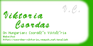 viktoria csordas business card